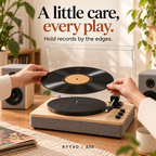 Ryyvo A30 Turntable with Speakers and 78 rpm