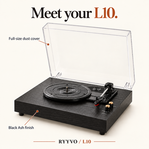 Ryyvo L10 Turntable in Three Finishes