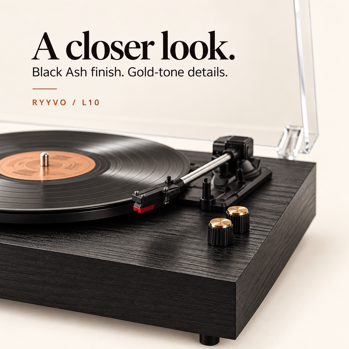 Ryyvo L10 Turntable in Three Finishes