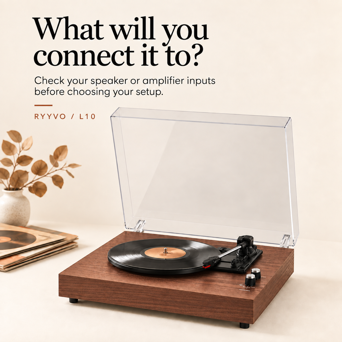 Ryyvo L10 Turntable in Three Finishes