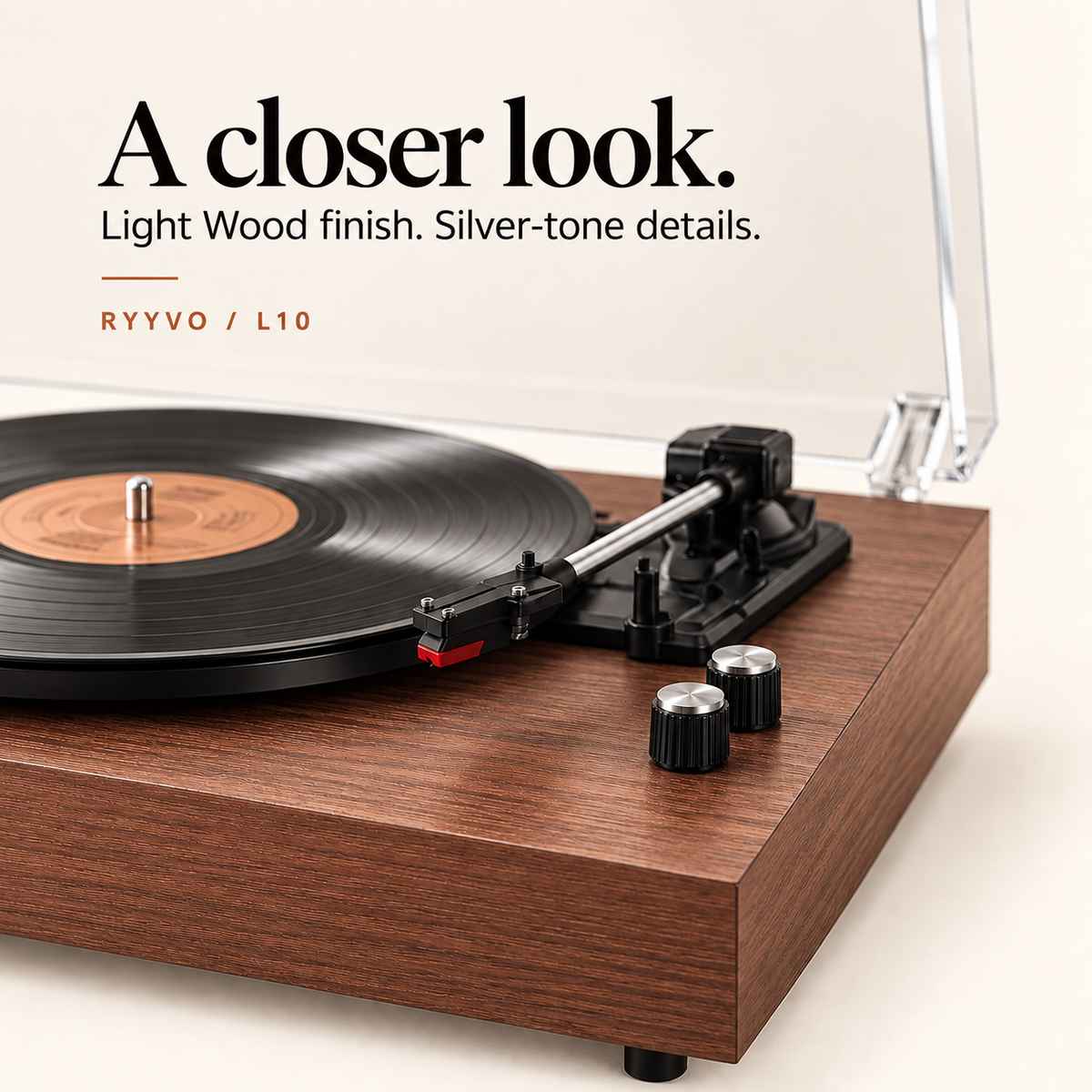 Ryyvo L10 Turntable in Three Finishes