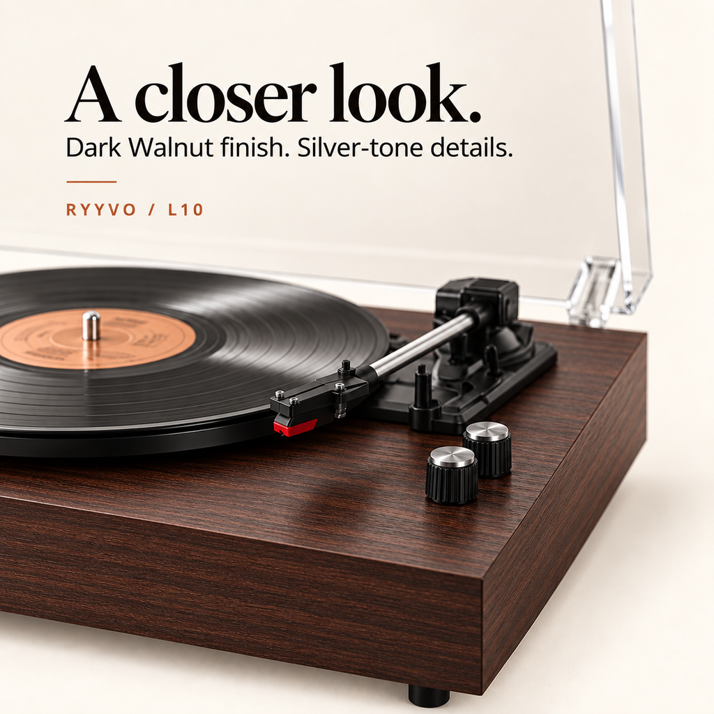 Ryyvo L10 Turntable in Three Finishes