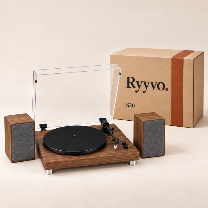 Ryyvo S20 Turntable with Speakers