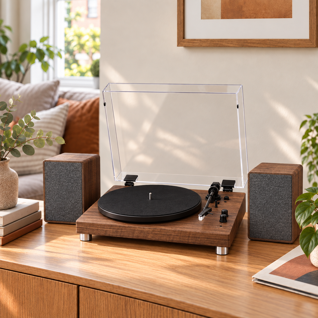 Ryyvo S20 Turntable with Speakers