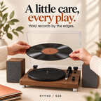 Ryyvo S20 Turntable with Speakers