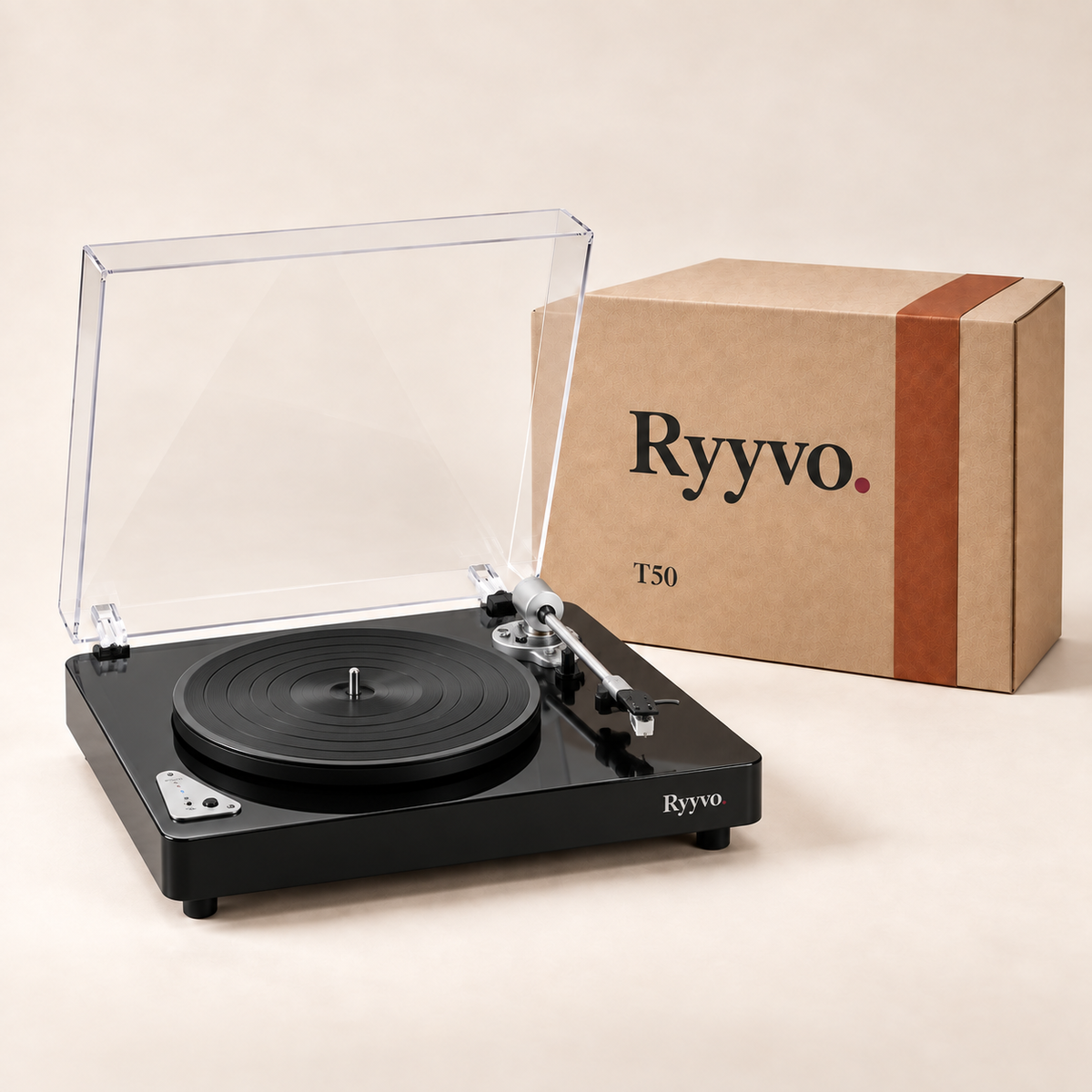 Ryyvo T50 Turntable in Black or White